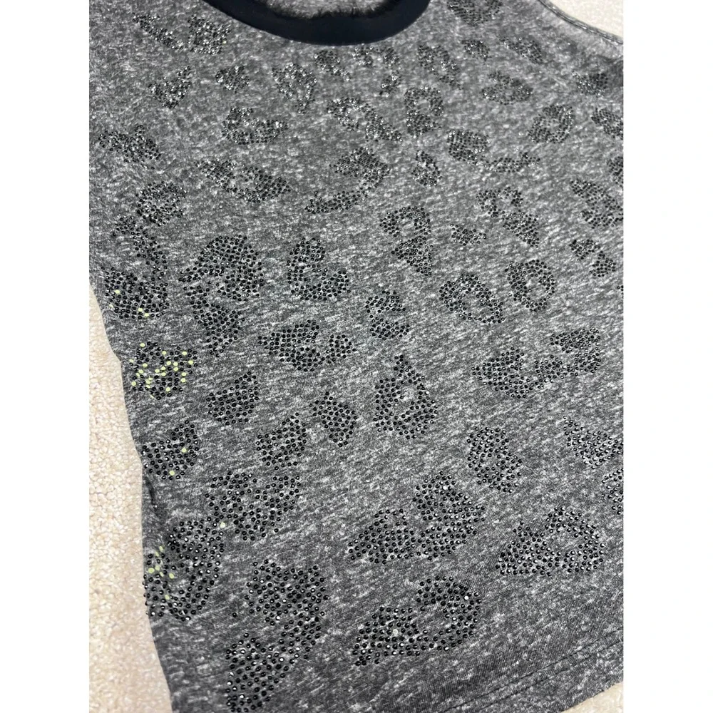 Alberto Makali Tank Top Gray Embellished Sleeveless Casual Blouse‎ M Whimsygoth